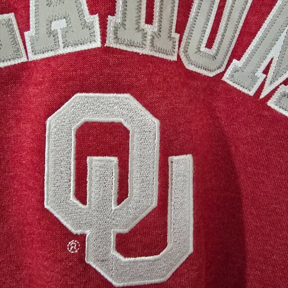 Oklahoma Sooners Men's Captivating Pullover Sweatshirt Red Size L NWT - Picture 2 of 8